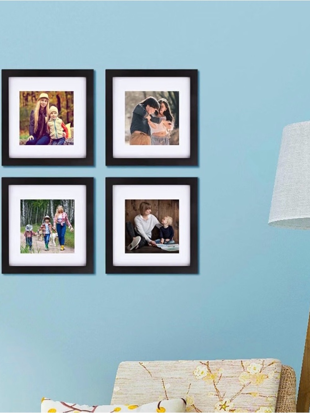 Classic Black Square Photo Frame Set - Home Accents